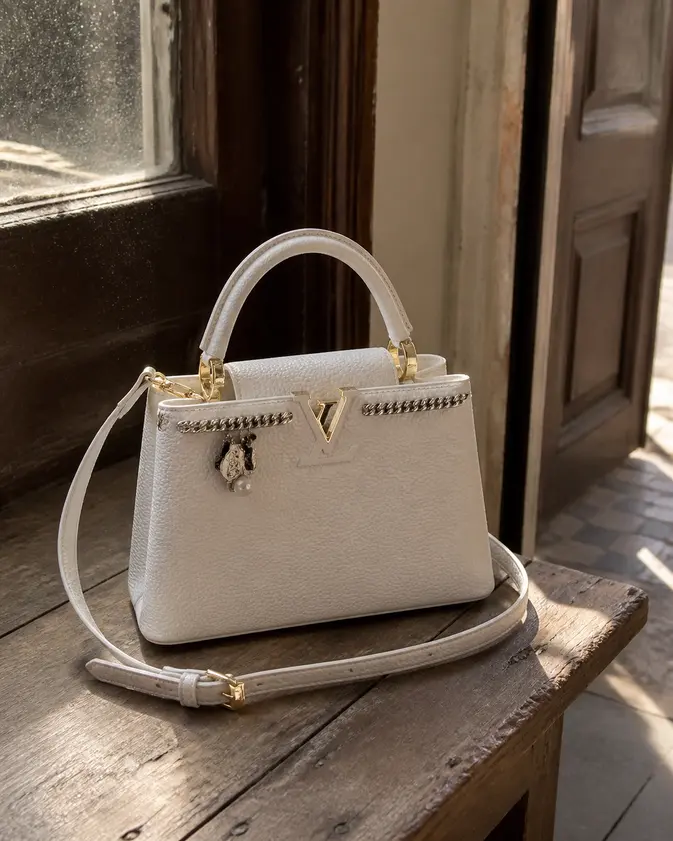 Taurillon Capucines BB-White M53245 photo review