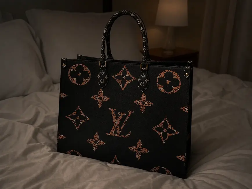 2019 Monogram Motif Onthego Tote Bag-Brown M44675-Brown photo review