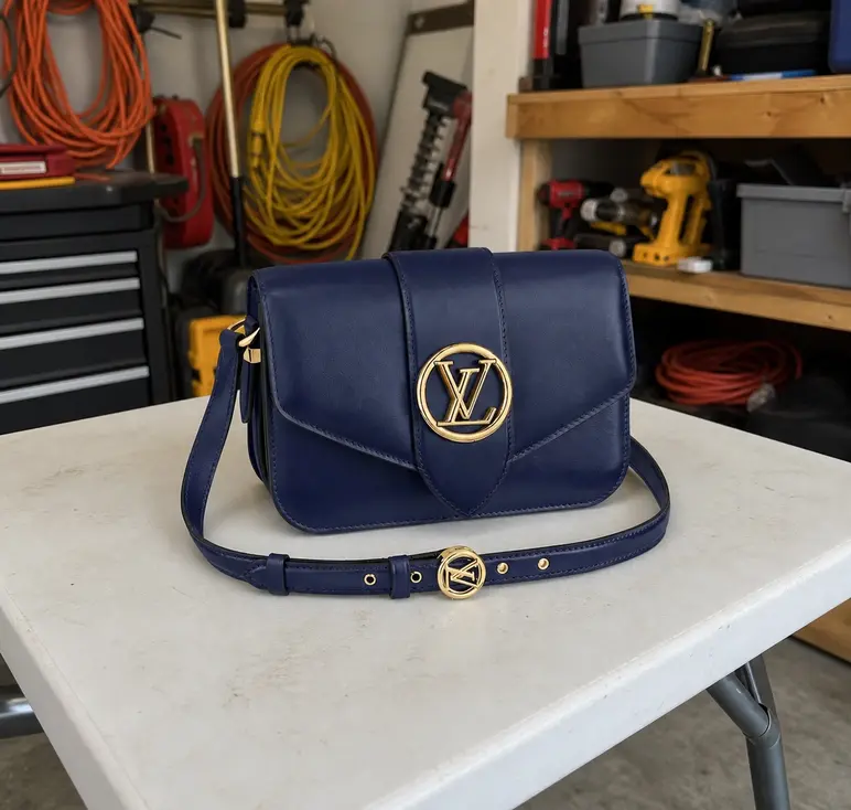 LV Circle LV Pont 9-Blue M56454 photo review