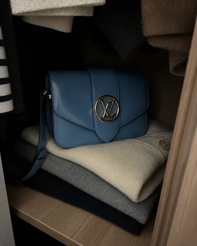 LV Circle LV Pont 9-Storm Blue M55947 photo review
