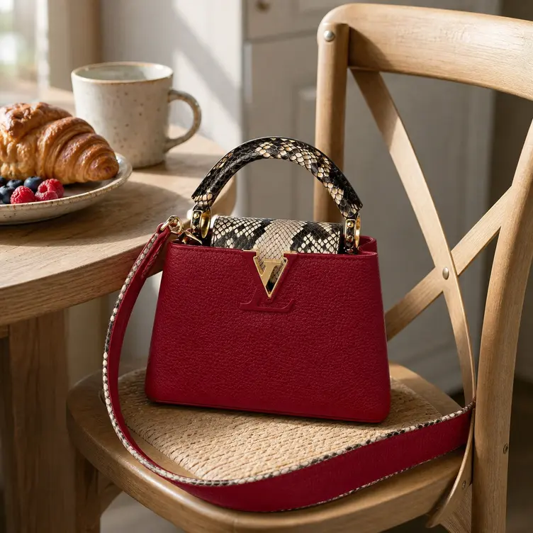 Taurillon Capucines Mini-Rouge Carmin Red N97074 photo review