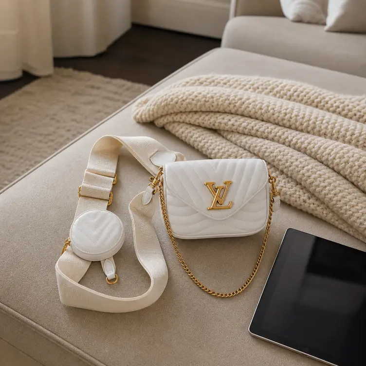 New Wave Multi-Pochette Crossbody Handbag-Snow White M56466 photo review
