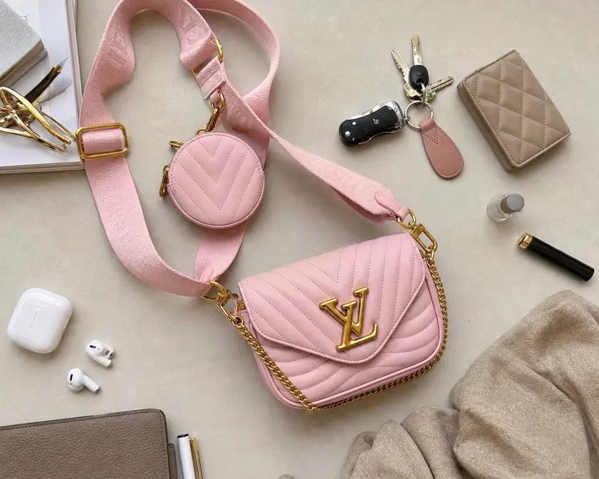 New Wave Multi-Pochette Crossbody Handbag-Rose Ballerine Pink M56468 photo review