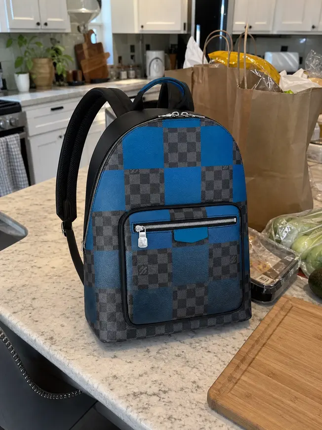 Blue Damier Graphite Giant Josh Backpack N40402 photo review