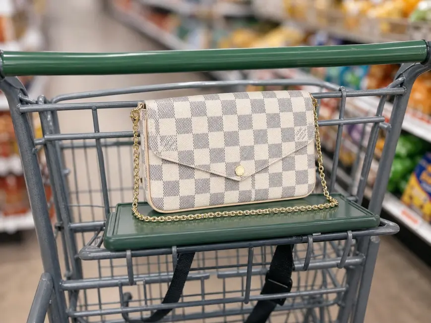 Damier Azur Canvas Pochette Felicie N63106 photo review