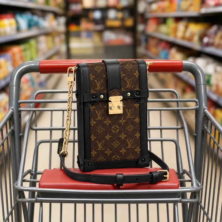 M63913 Monogram Canvas Vertical Trunk Pochette M63913 photo review
