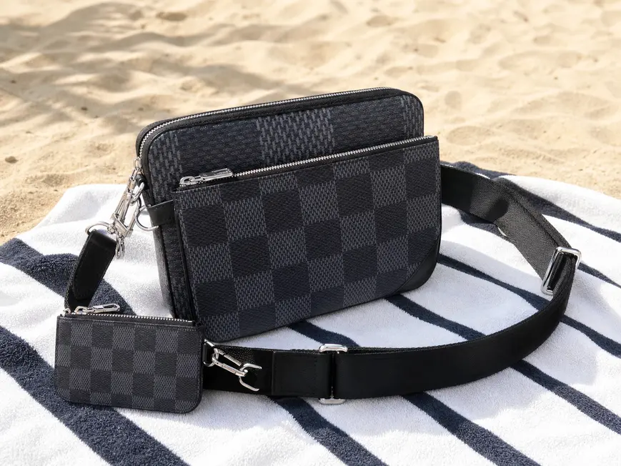 Damier Graphite TRIO MESSENGER N50017 photo review