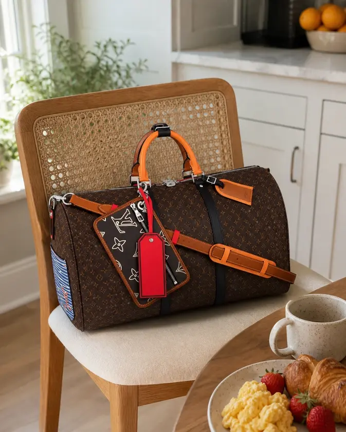 Keepall Bandouliere 50 Virgil Ablohs New Patchwork Version M56855 photo review