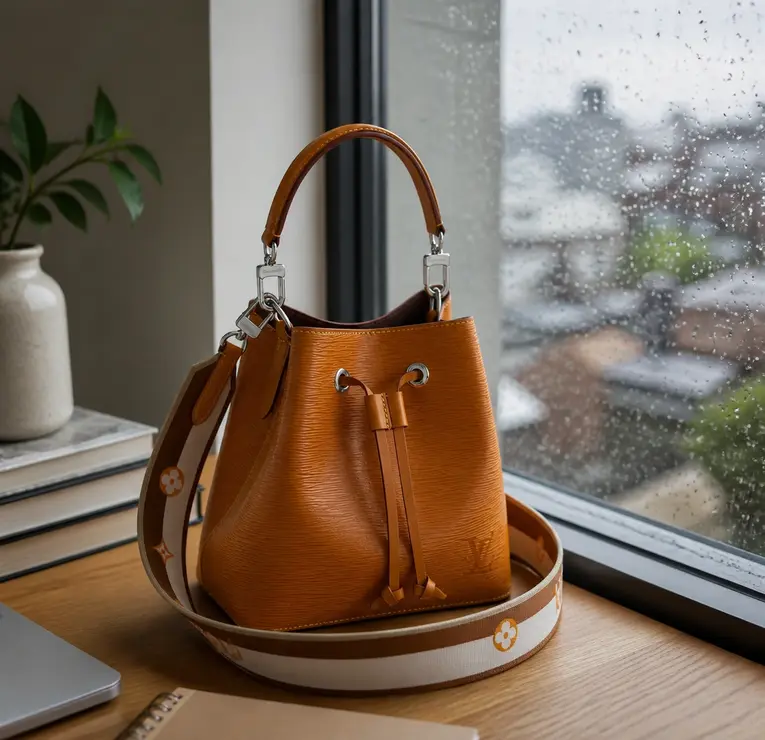 Epi Grained NeoNoe BB Bucket Bag-Honey Gold M57706 photo review