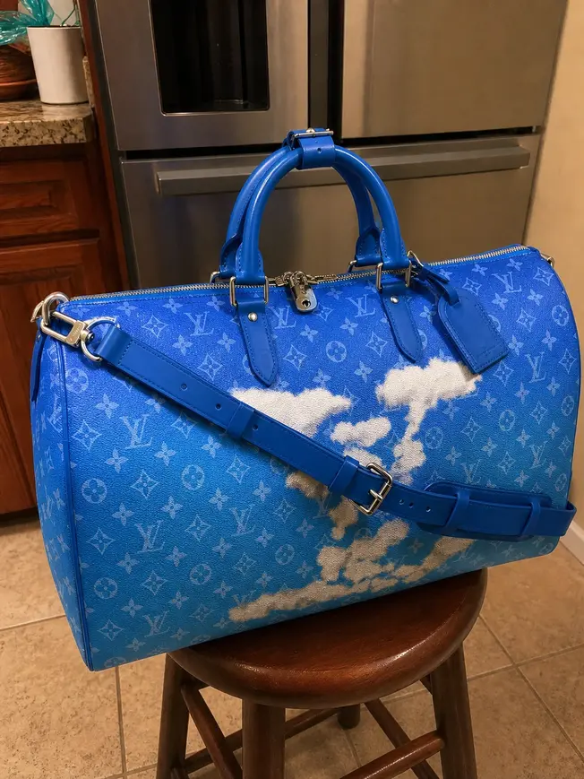 Keepall Bandouliere 50 Clouds Virgil Abloh M45428 photo review