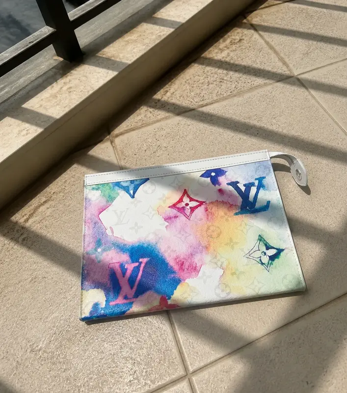 Monogram Watercolor Multico Pochette Voyage MM M80460 photo review