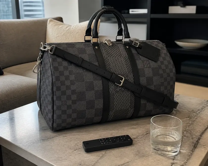 Damier Graphite 3D Keepall Bandouliere 50 N50016 photo review