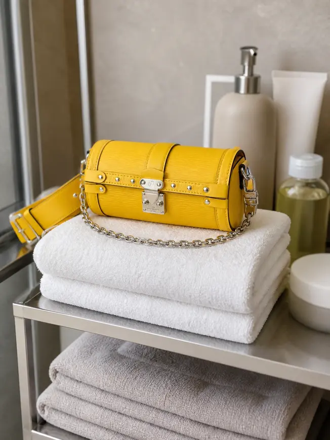 Epi Papillon Trunk Handbag-Yellow M58647 photo review