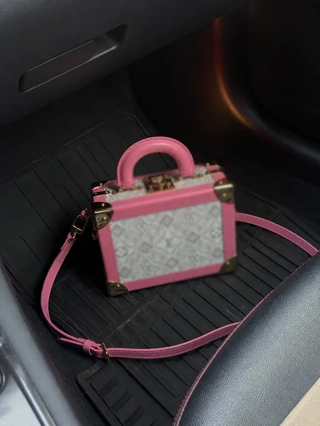 Monogram Coated Coffret Tresor 20 Valisette Tresor-Pink M45673-Pink photo review