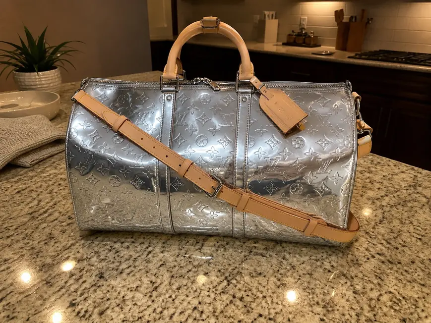 Monogram Mirror Keepall Bandouliere 50 M45886 photo review