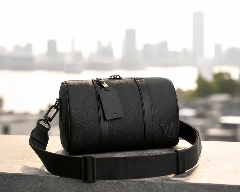 Black Aerogram City Keepall M59255 photo review