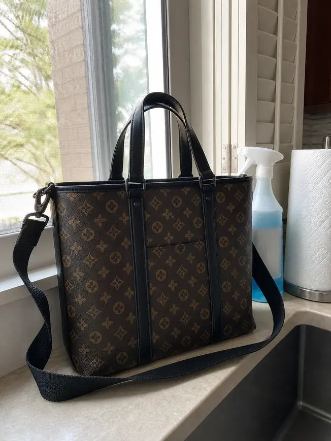 Monogram Macassar Week-End Tote PM M45734 photo review