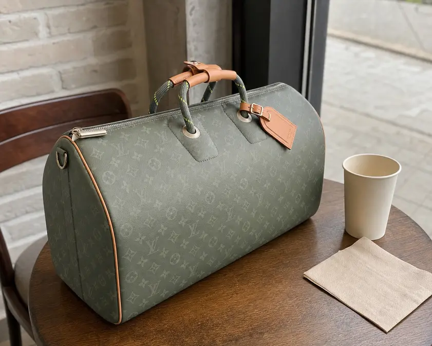 2018 Keepall Bandouliere 50-Monogram Titanium M43886 photo review