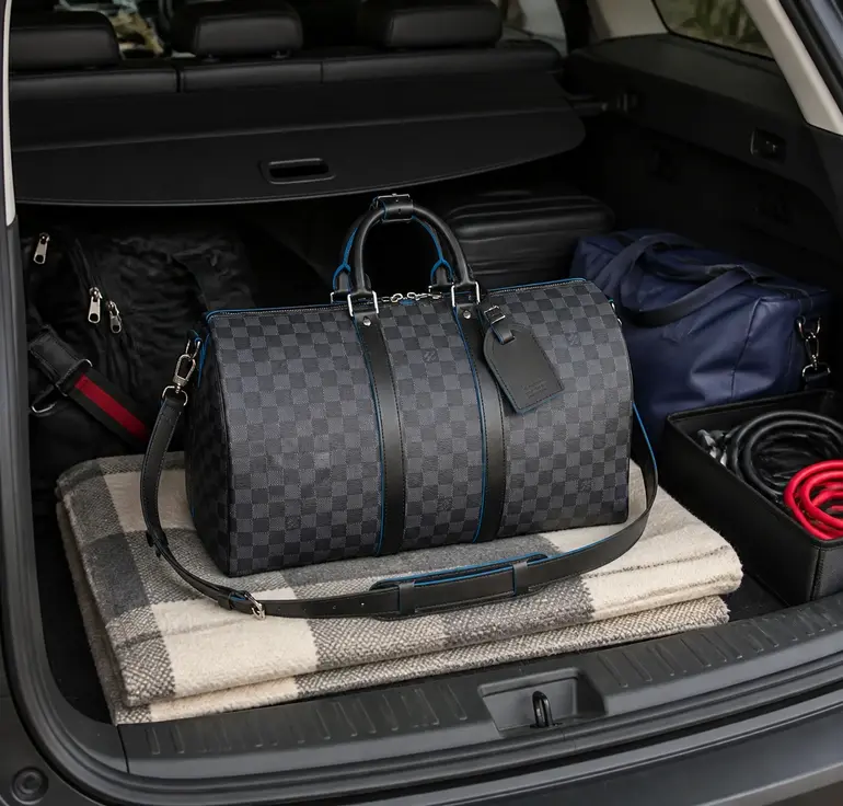 2018 Keepall Bandouliere 45-Neon N42435 photo review