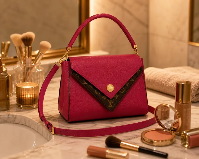 Fall-Winter 2018 Double V-Lie de Vin M51766 photo review