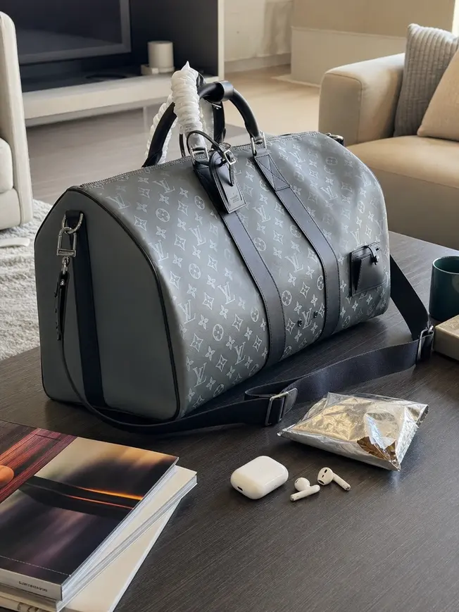 2018 Keepall Bandouliere 50-Monogram Titanium M43889 photo review