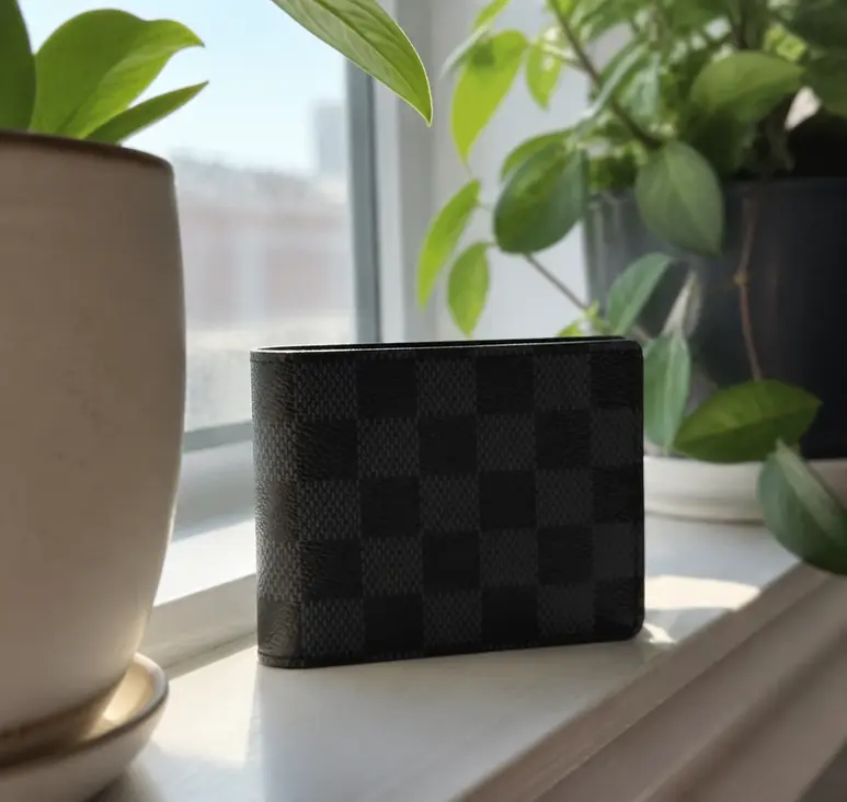 2019 Damier Graphite Canvas Slender Wallet N60181 photo review