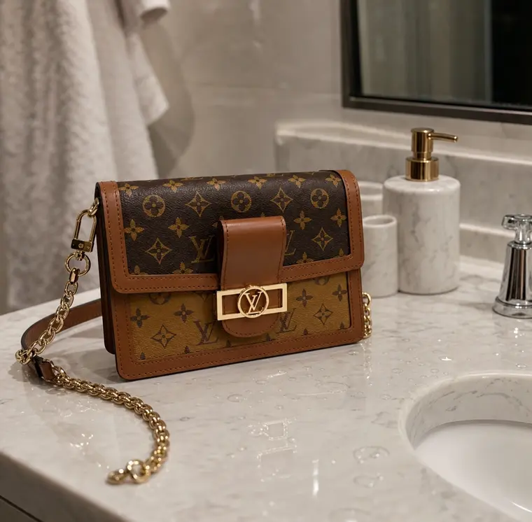 Monogram Reverse Canvas Dauphine MM M44391 photo review