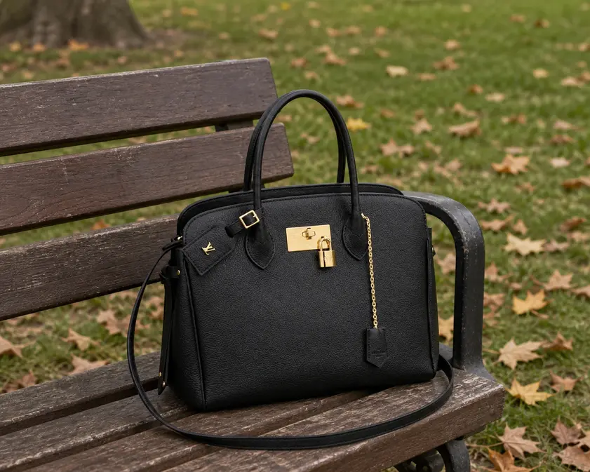 2019 Veau Nuage Milla MM Handbag-Black M54348 photo review