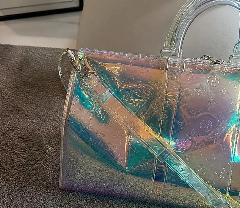 2019 Monogram-embossed PVC Keepall Bandouliere 50 M53271 photo review