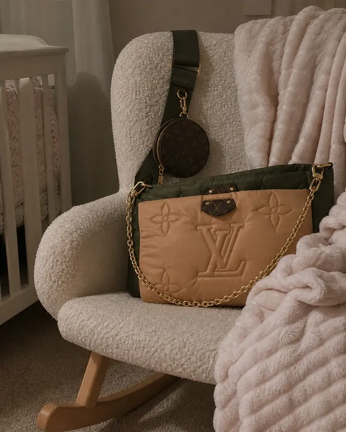 Maxi Multi Pochette Accessoires Bag-Khaki Green M58977 photo review