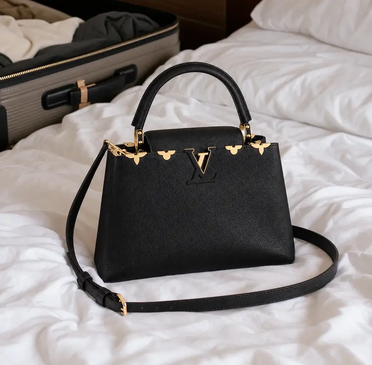 Taurillon Capucines MM-Black M54663 photo review