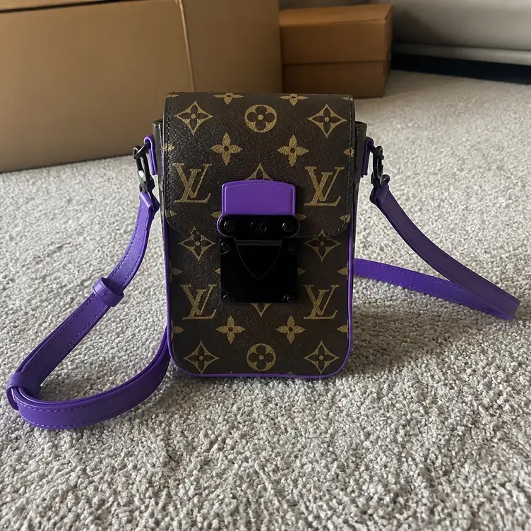 Monogram Macassar S-Lock Vertical Wearable Wallet-Purple M81522-Purple photo review