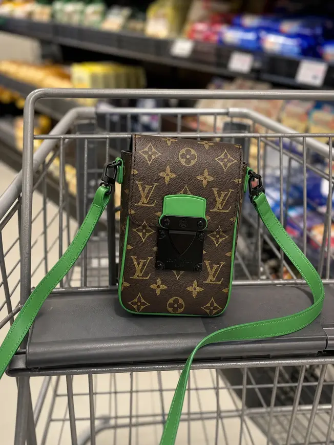 Monogram Macassar S-Lock Vertical Wearable Wallet-Green M81522-Green photo review