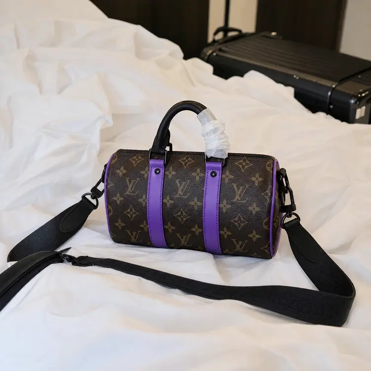 Monogram Macassar KEEPALL BANDOULIeRE 25-Purple M46249-Purple photo review