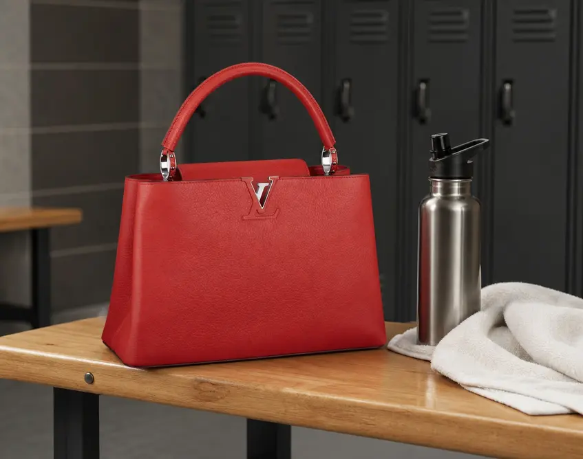 2013 Fall Capucines Bag MM-Red M94413-2 photo review
