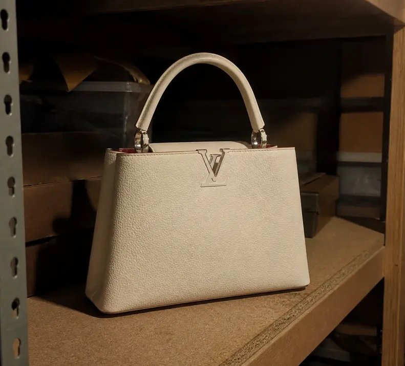 2013 Fall Capucines Bag MM-White M94413-3 photo review