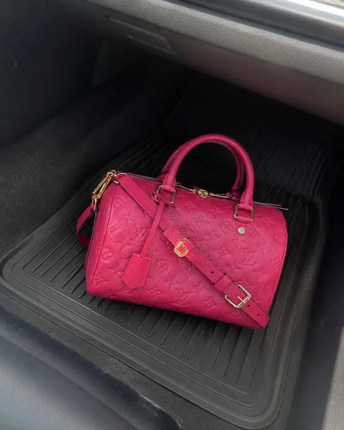 Monogram SPEEDY BANDOULIERE 25-Jaipur Pink M40764-5 photo review