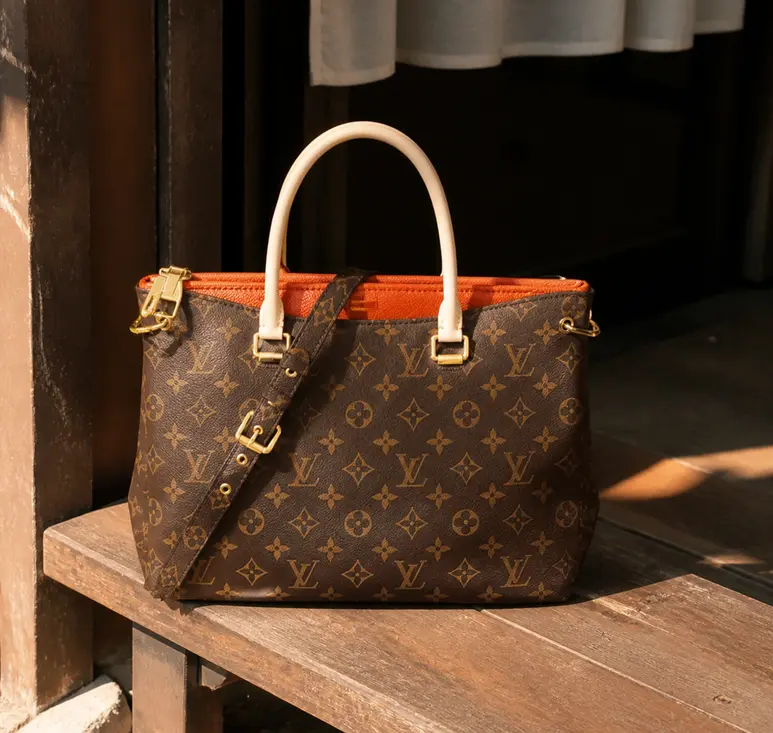 Pallas Monogram Canvas Handbag-Orange M40929-1 photo review