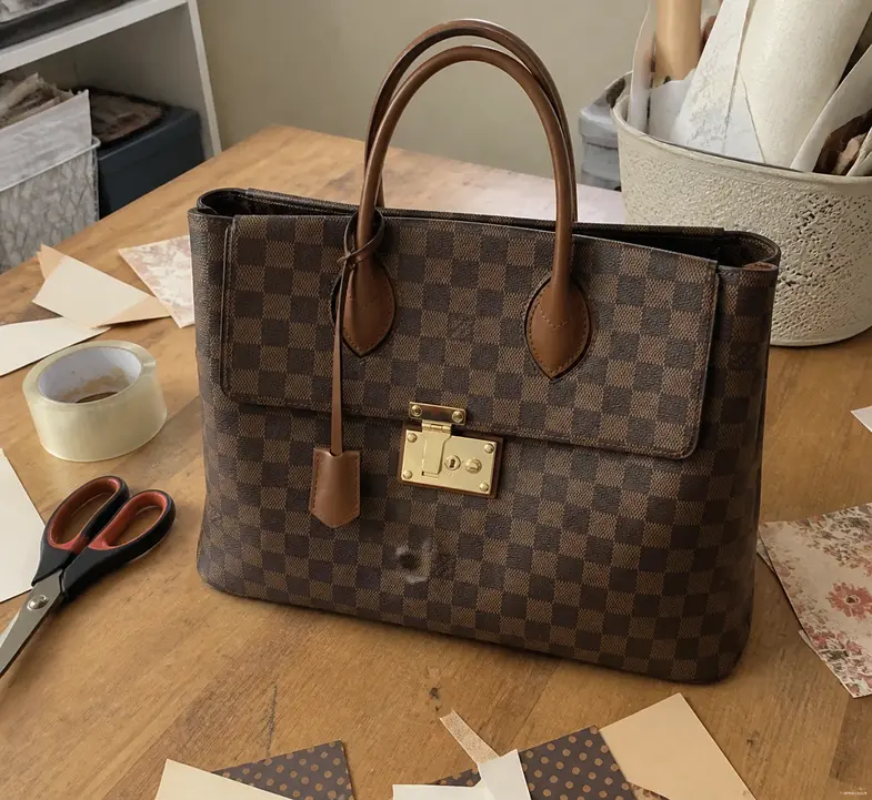Damier Ebene Canvas ASCOT Bag N41273 photo review