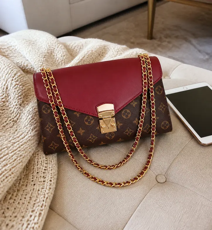Pallas Chain Shoulder Bag-Wine Red M41200-4 photo review