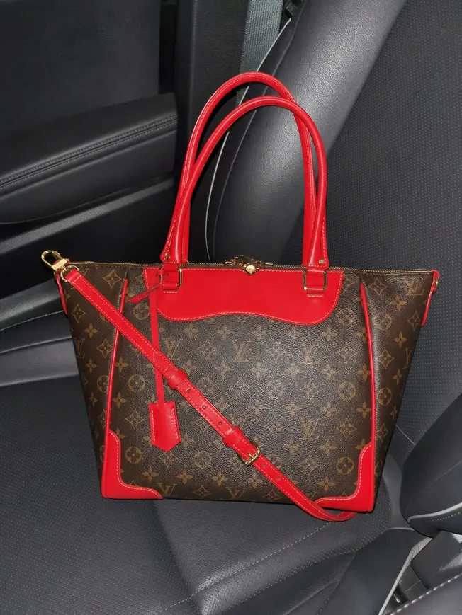 Monogram ESTRELA MM Handbag-Red M51193 photo review