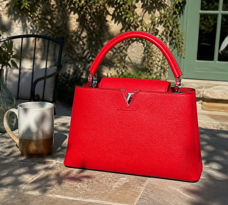 Capucines MM Handbag-Red M94631 photo review