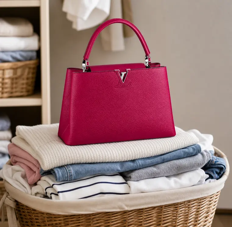 Capucines MM Handbag-Fuchsia M94538 photo review