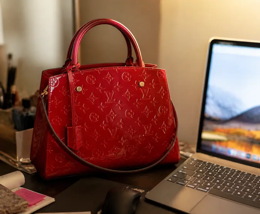 2015 Monogram Vernis Montaigne MM-Cherry M50167 photo review