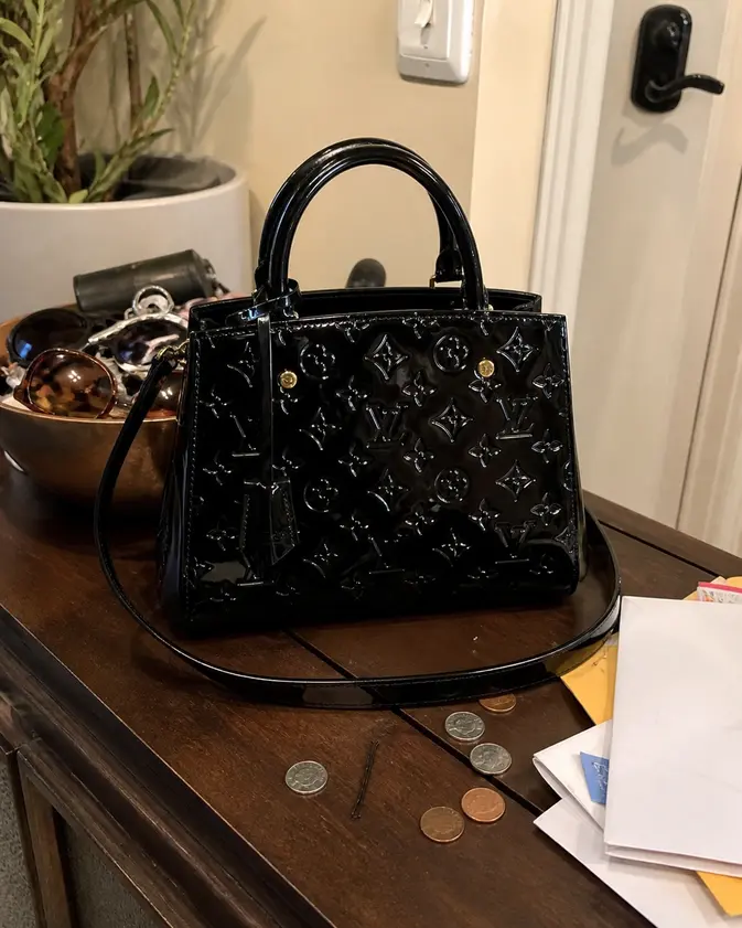 2015 Monogram Vernis Montaigne BB-Black M50171 photo review