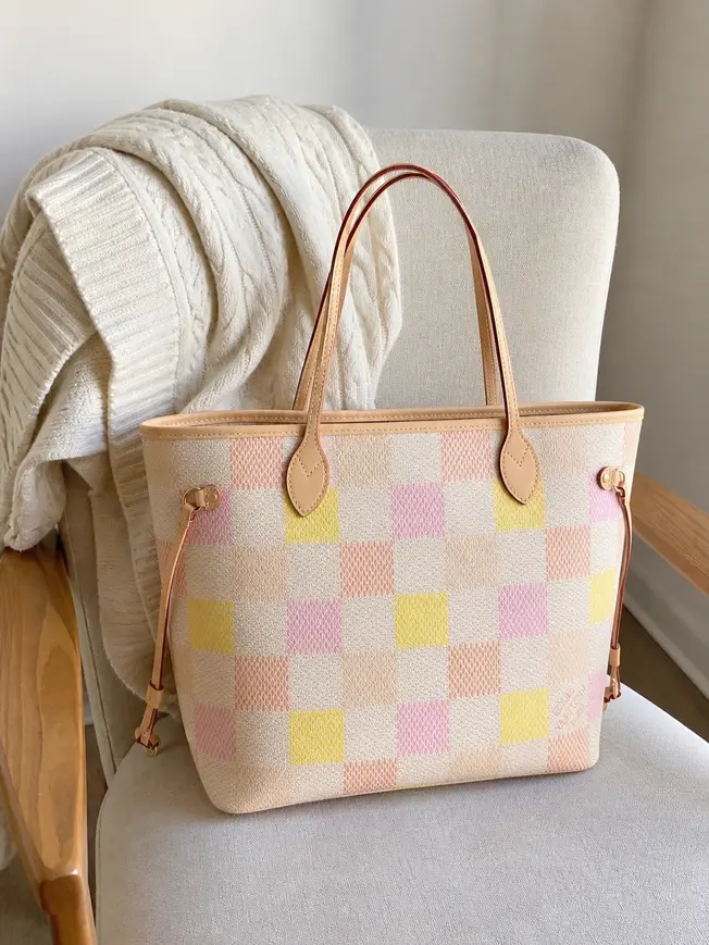 Damier Giant Canvas Neverfull MM N40668 photo review