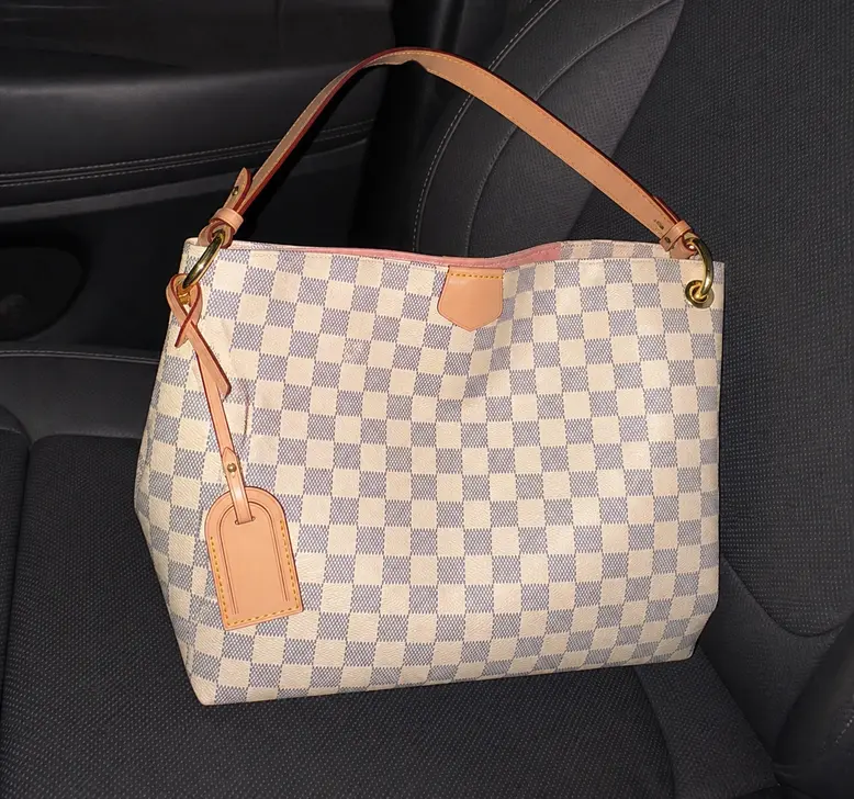 Damier Azu Graceful PM Hobo N42249 photo review