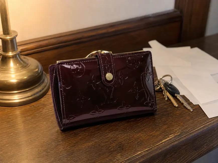 Monogram Vernis French Purse M93521 photo review