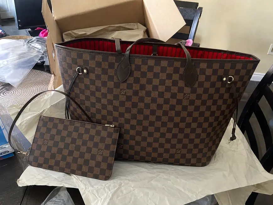 2015 Neverfull Damier Canvas GM handbag N41357 photo review