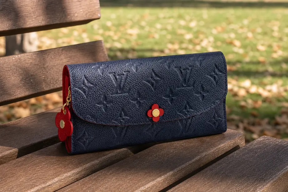 2019 Monogram Empreinte Emilie Wallet-Marine Rouge M63918 photo review